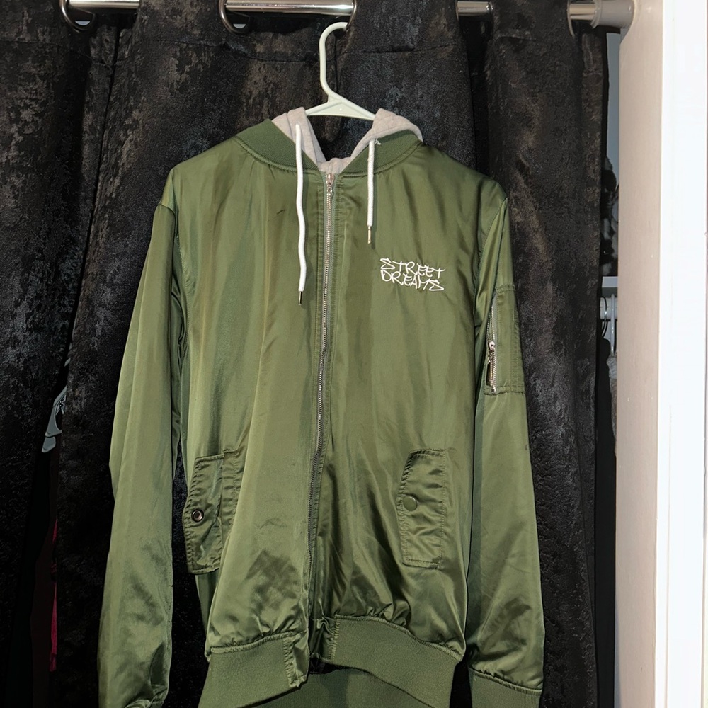 Green Bomber Jacket